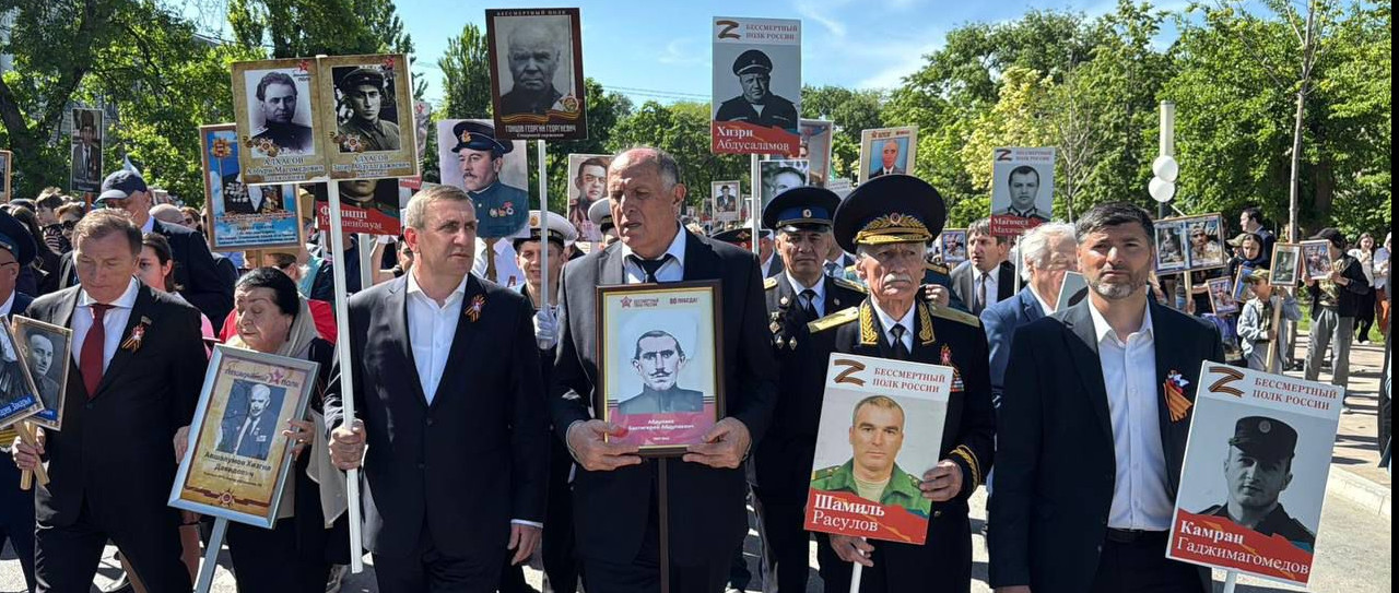 Дагестанский омбудсмен принял участие в шествии «Бессмертного полка»